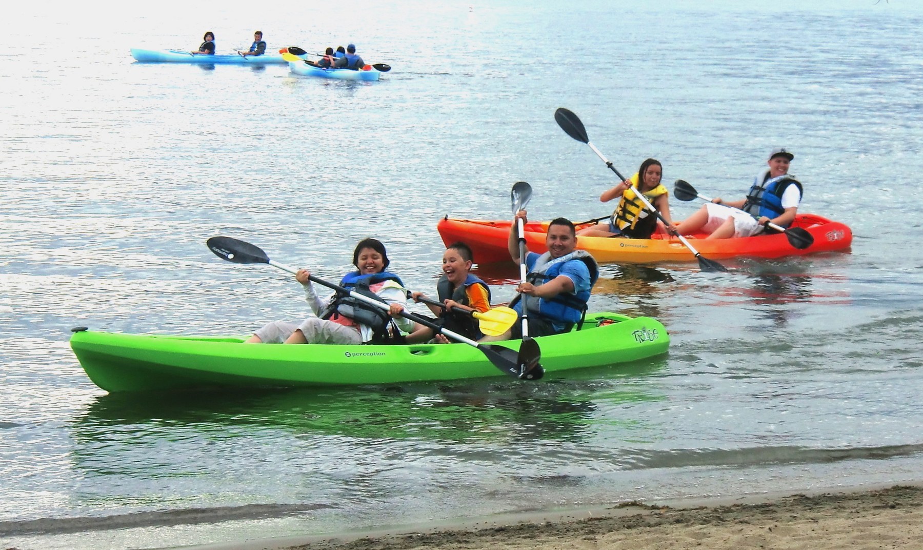 Double kayak rentals on Okanagan Lake