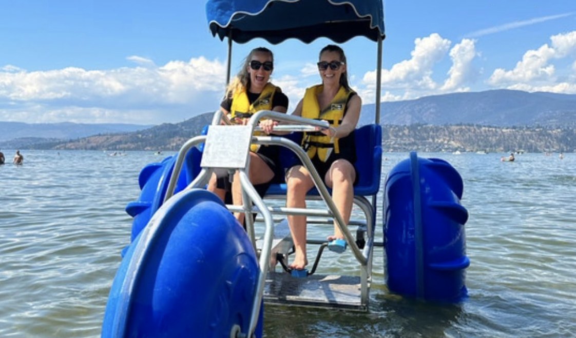Water trike rentals on Okanagan Lake
